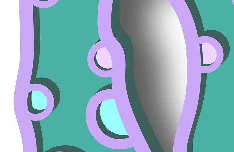 Trippy Mushroom Svg, Mushrooms Mandala SVG Multilayer SVG#3