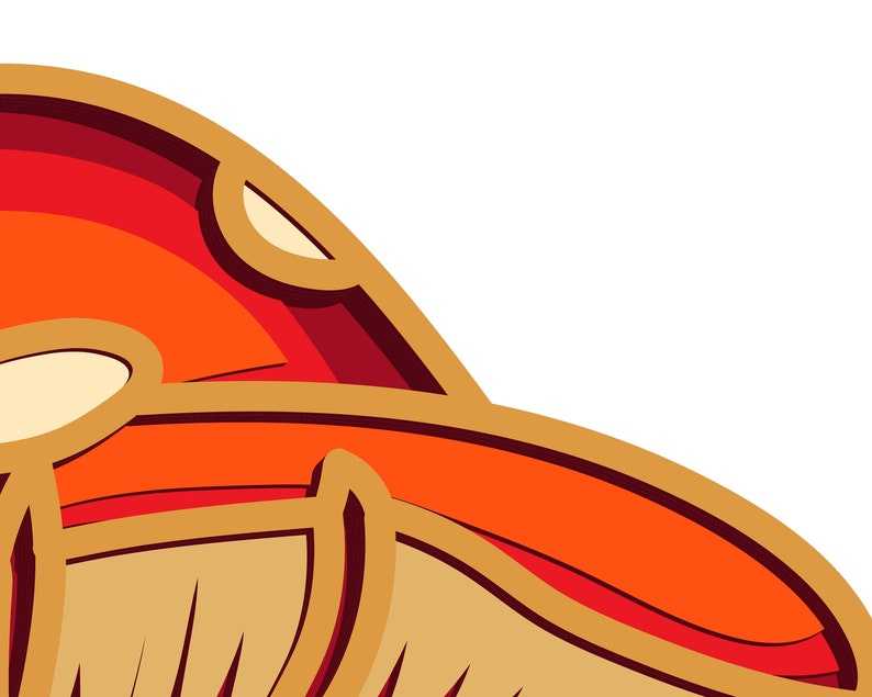 Mushroom Svg, 3d Layer/ Plywood Cutting/ Paper Cutting#6