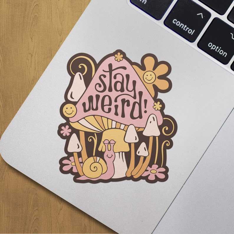 Cute Mushroom Svg, Stay Weird Mushroom Psychedelic Cut File#5