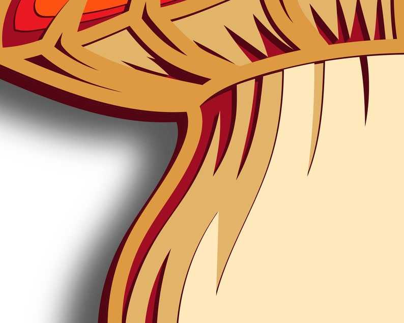 Mushroom Svg, 3d Layer/ Plywood Cutting/ Paper Cutting#7