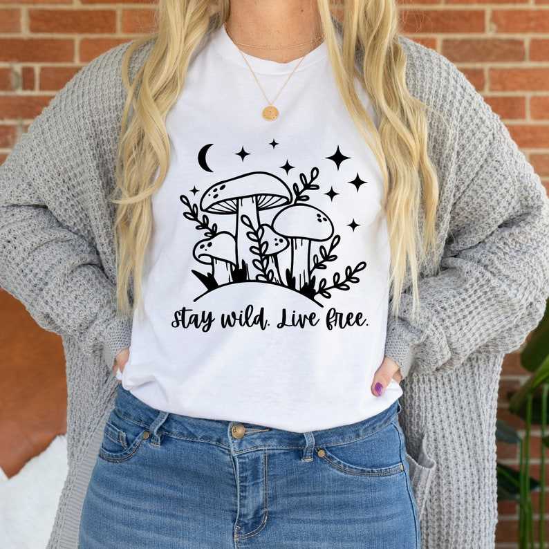 Mushroom Svg, Boho Mushroom SVG - Line Art SVG - Handdrawn SVG#5