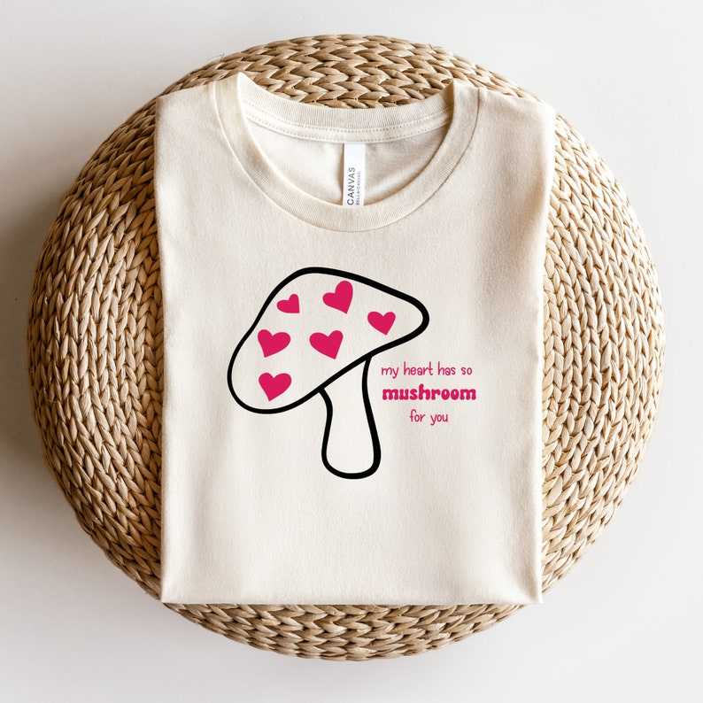 Cute Mushroom Svg, Valentine SVG - Heart SVG - Mushroom svg png