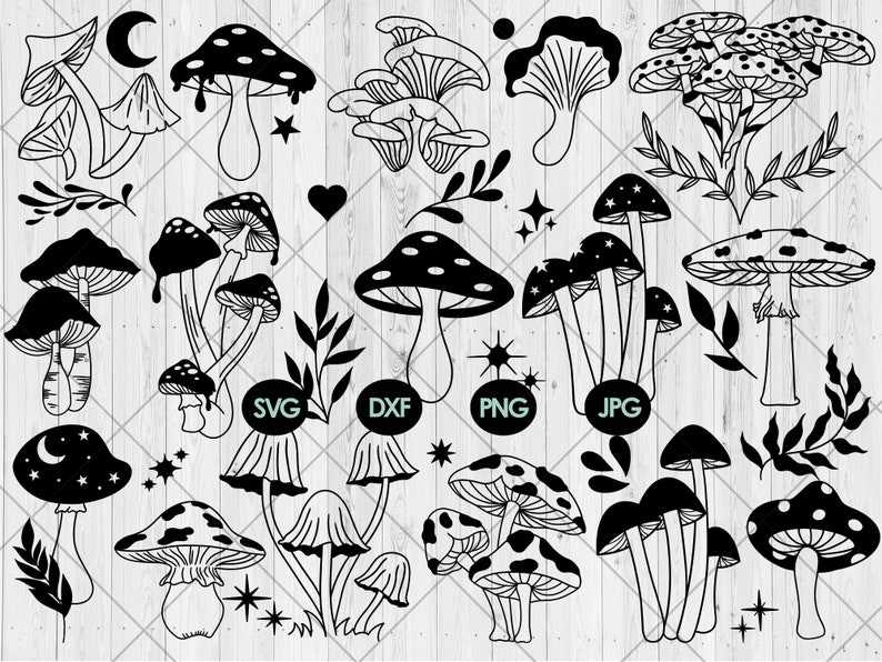 Mushroom Svg, Svg Bundle