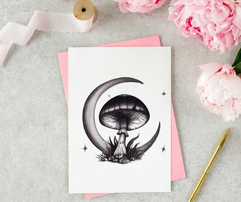 Mushroom Svg, Bundle Mushroom Clipart Mystical Moon Mushroom Svg#4
