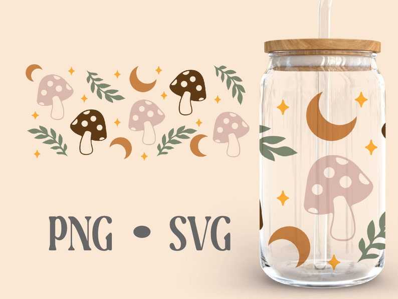 Trippy Mushroom Svg, Trippy Mushroom Magic Svg Celestial Digital Download