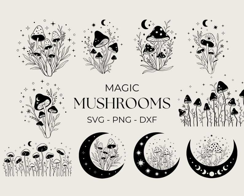 Mushroom Svg, Magic Mushrooms SVG#1