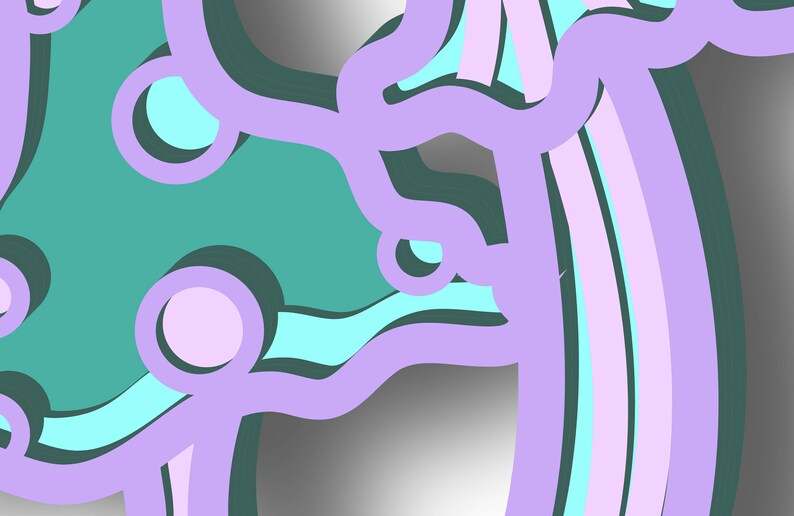 Trippy Mushroom Svg, Mushrooms Mandala SVG Multilayer SVG#9