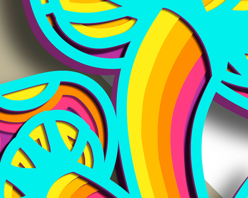 Trippy Mushroom Svg, Mushrooms Multilayer Svg Plywood Cutting#10
