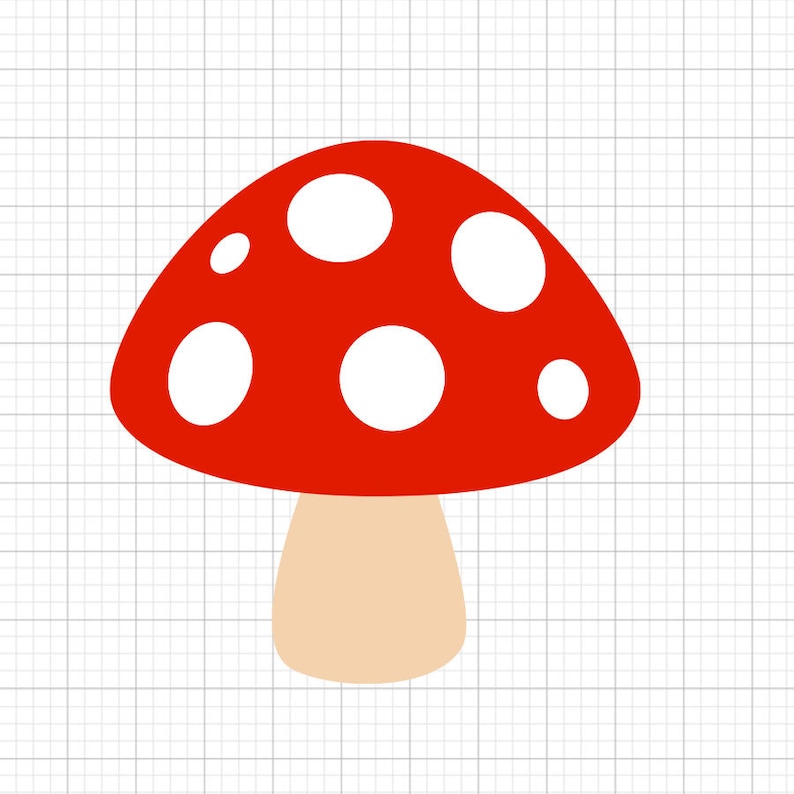 Cute Mushroom Svg, Svg File Mushroom Svg Cricut Svg Files