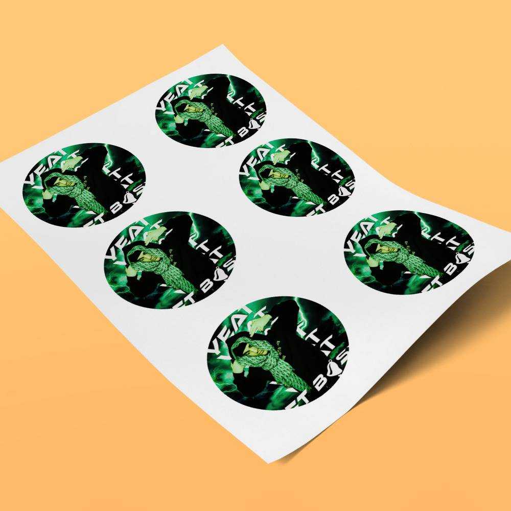 Yeat round stickers decorative stickers gift for fans Get Busy