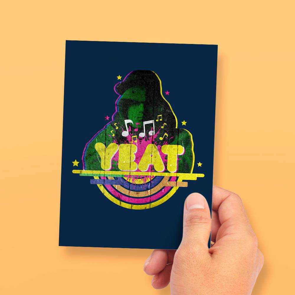 Yeat Greeting Card Classic Celebrity Greeting Card Yeat Rapper by Yeat Greeting Card