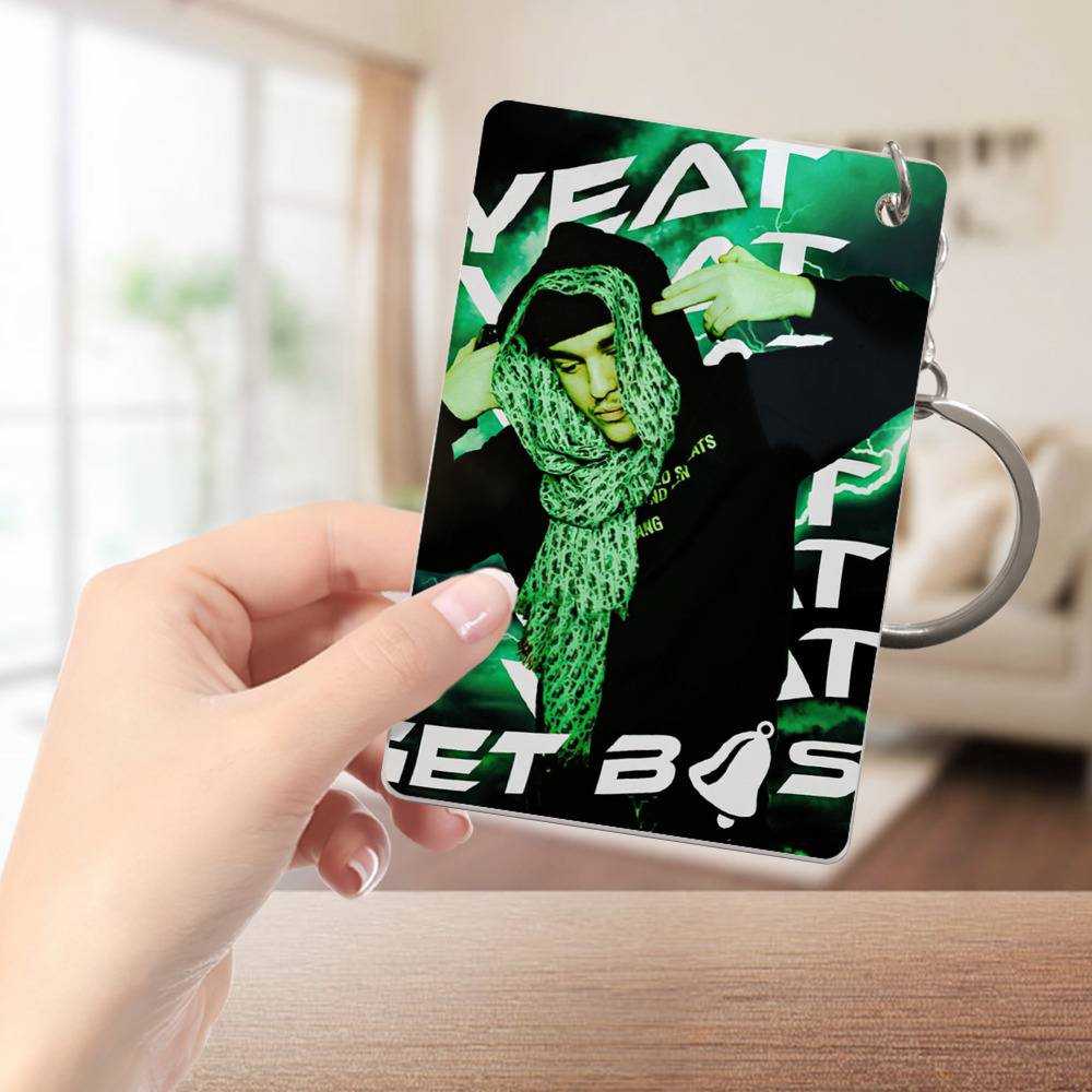 Yeat Keychain Classic Celebrity Keychain Get Busy by Yeat Keychain
