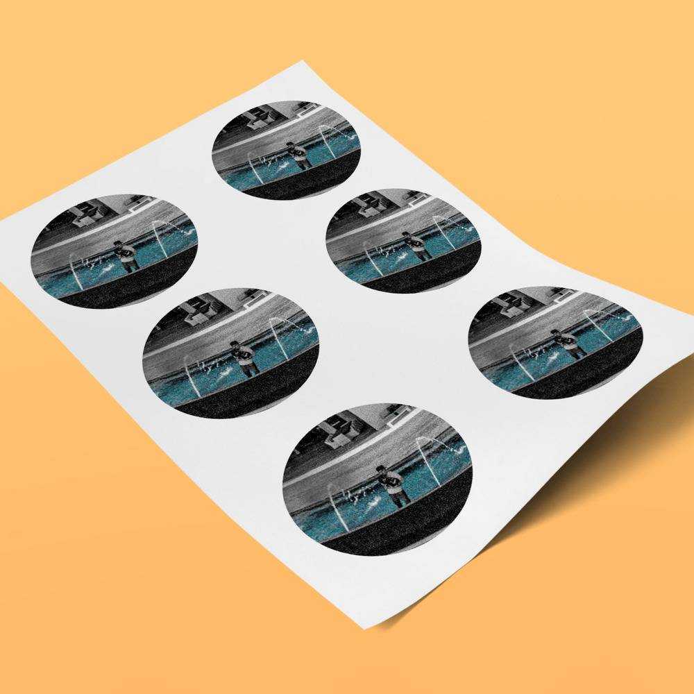 Yeat round stickers decorative stickers gift for fans 4L
