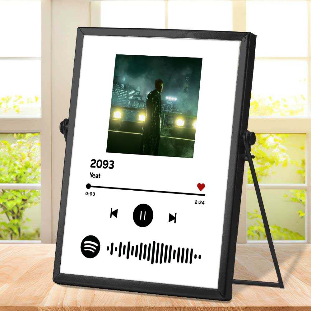 Yeat Plaque with Black Frame, Yeat 2093 Songs Plaque, 2093 Yeat Album Cover Plaque