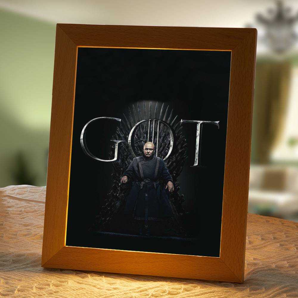 Game Of Throne Lamp Classic Night Light Varys by Game Of Throne Lamp with Wooden Frame