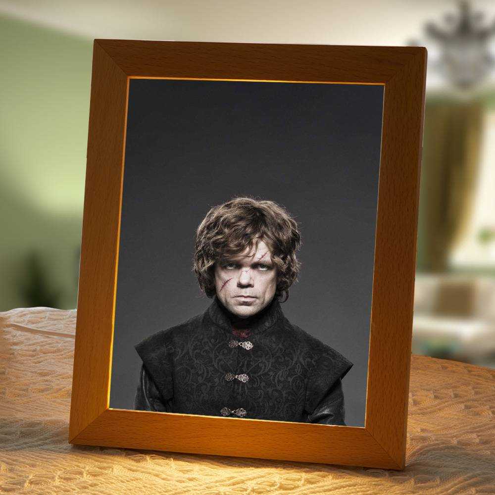 Game Of Throne Lamp Classic Night Light Tyrion Lannister by Game Of Throne Lamp with Wooden Frame