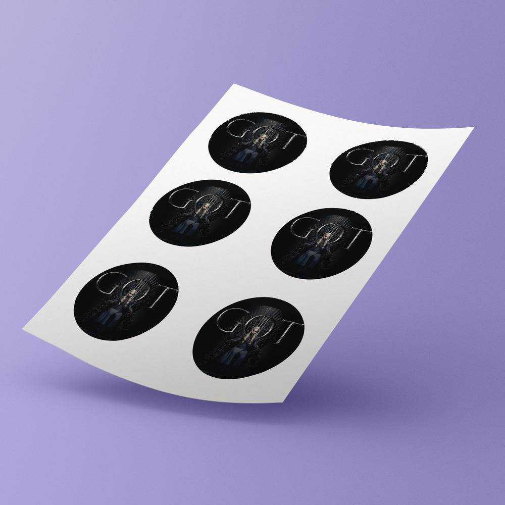 Game Of Throne Round Stickers Daenerys Decorative Stickers