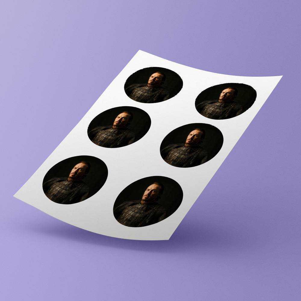 Game Of Throne Round Stickers Bronn Decorative Stickers