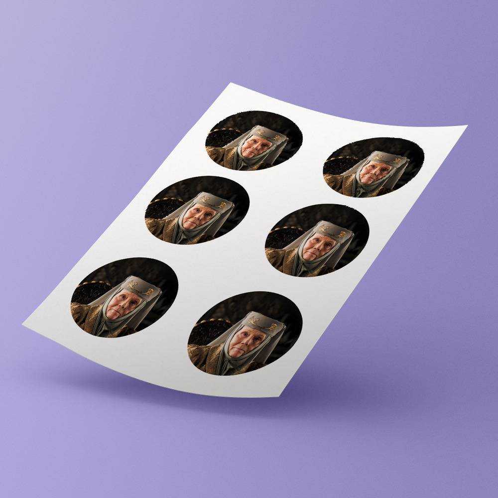 Game Of Throne Round Stickers Olenna Tyrell Decorative Stickers