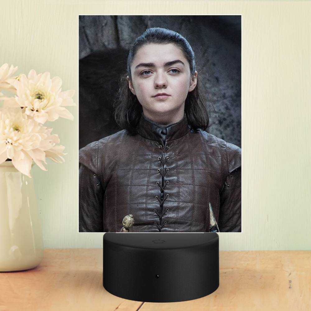 Game Of Throne Lamp Arya Stark by Game Of Throne Lamp with Plastic Base