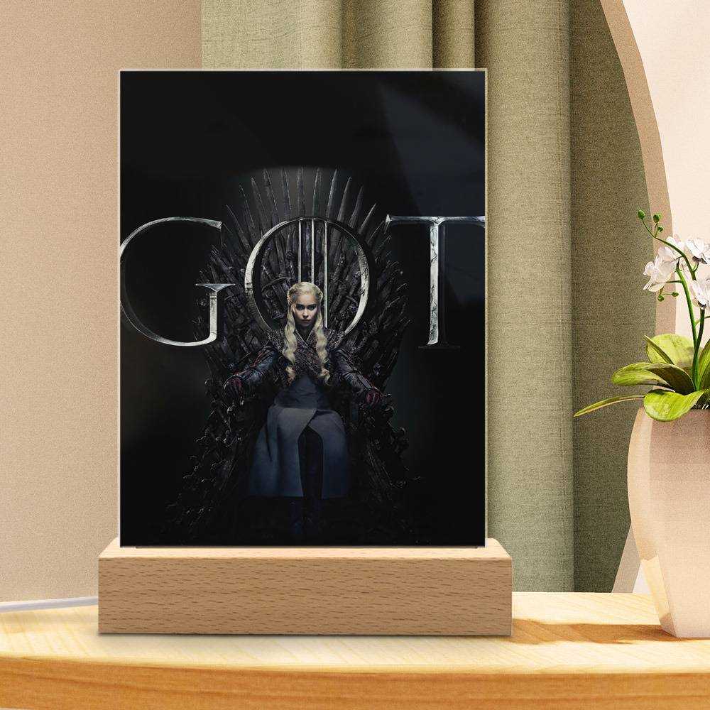 Game Of Throne Lamp Daenerys by Game Of Throne Lamp with Wooden Base