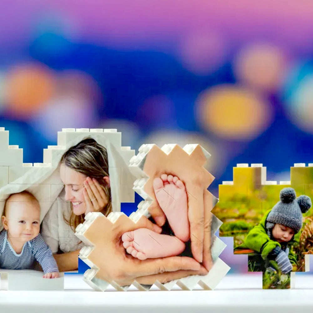 Weihnachtsgeschenke Personalisiertes Baustein-puzzle-herz-kundenspezifisches Foto-ziegel-spielzeug-heimdekor Für Haustierliebhaber - BuildingPuzzleDE