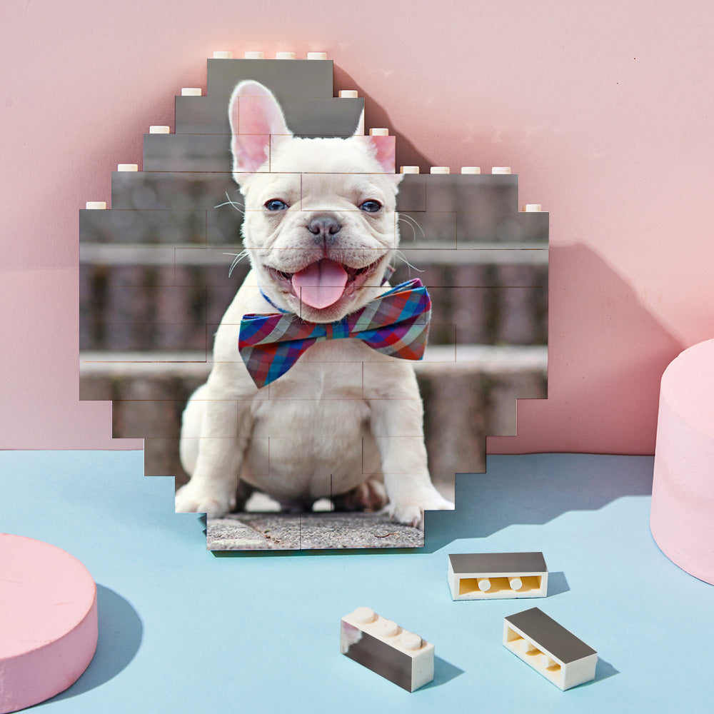 Benutzerdefiniertes Baustein-puzzle Personalisierte Foto-ziegel-achteckform Für Die Familie - BuildingPuzzleDE