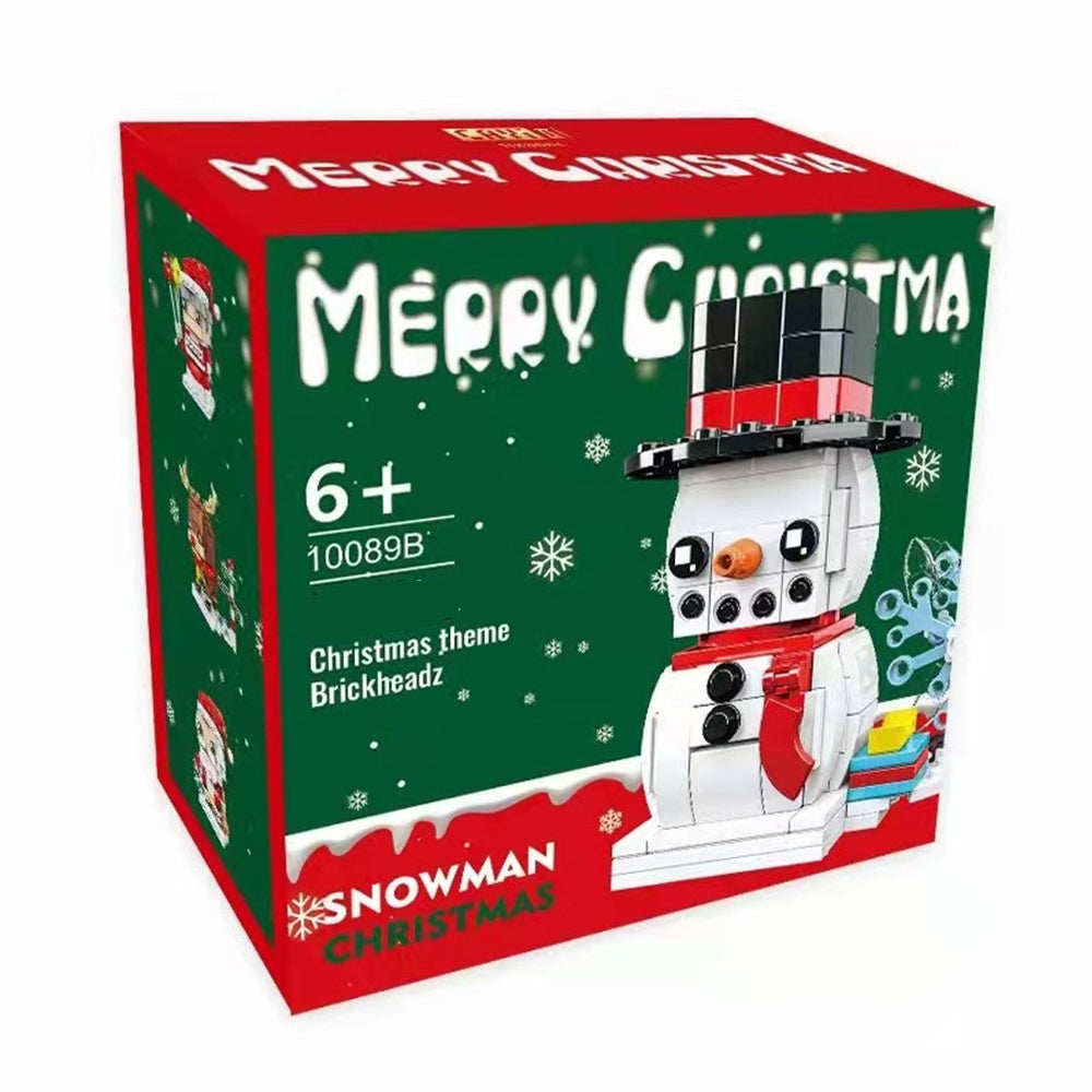Schneemann Kleine Partikel Brickheadz Puzzle Baustein Spielzeug Weihnachtsgeschenke - BuildingPuzzleDE