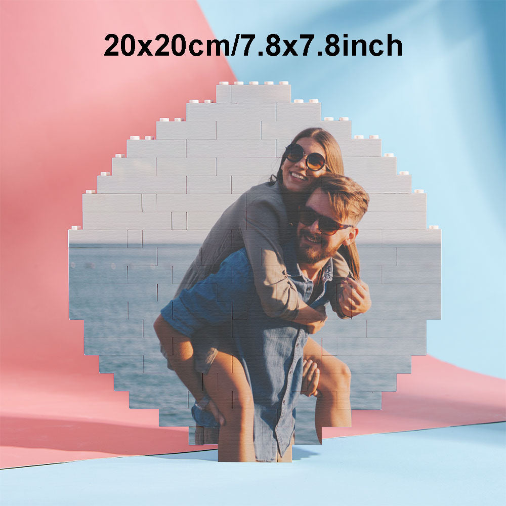 Benutzerdefiniertes Blockpuzzle Personalisierter Fotobaustein Mehrere Formen Und Größen Geschenk Für Liebhaber - BuildingPuzzleDE