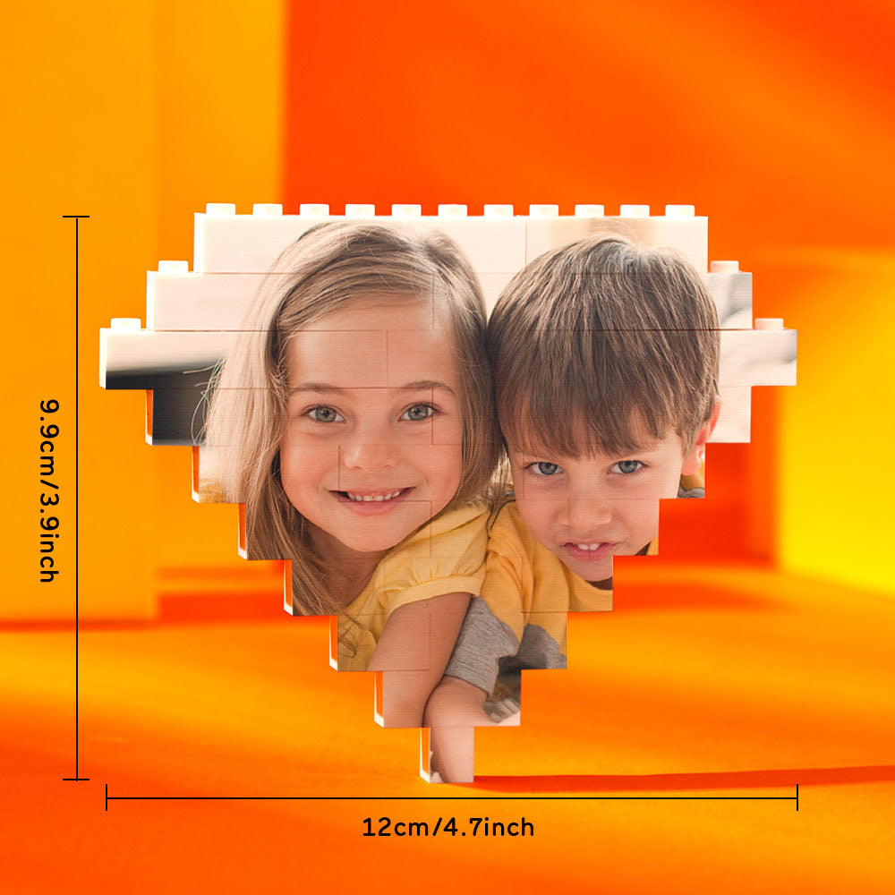 Kundenspezifisches Baustein-puzzle-personalisiertes Foto-ziegelstein-diamant-form - BuildingPuzzleDE