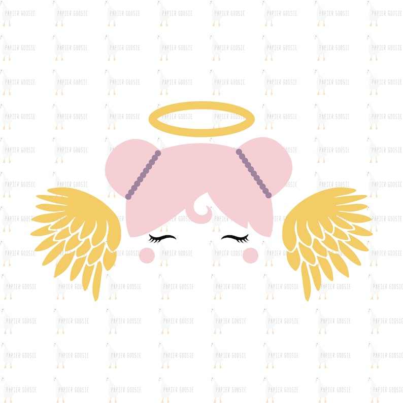 Angel Wings And Halo Svg Cute Angel SVG