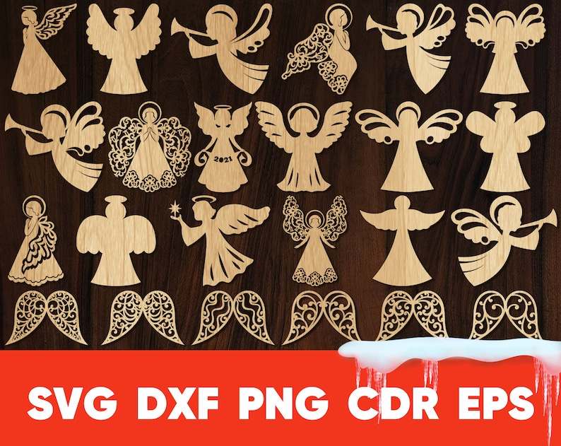 Guardian Angel Wings Svg Merry Christmas Angel svg and Happy New Year#1
