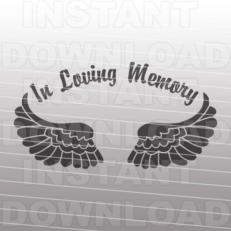 Half Heart Half Angel Wing Svg Memorial half heart half wing SVG