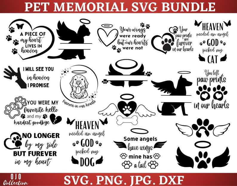 Angels Wings Svg Pet Memorial SVG Bundle