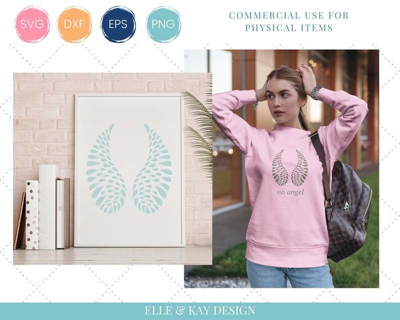 Angel Wings SVG - Angel Wings for Cricut Simple Angel Wings Svg#2