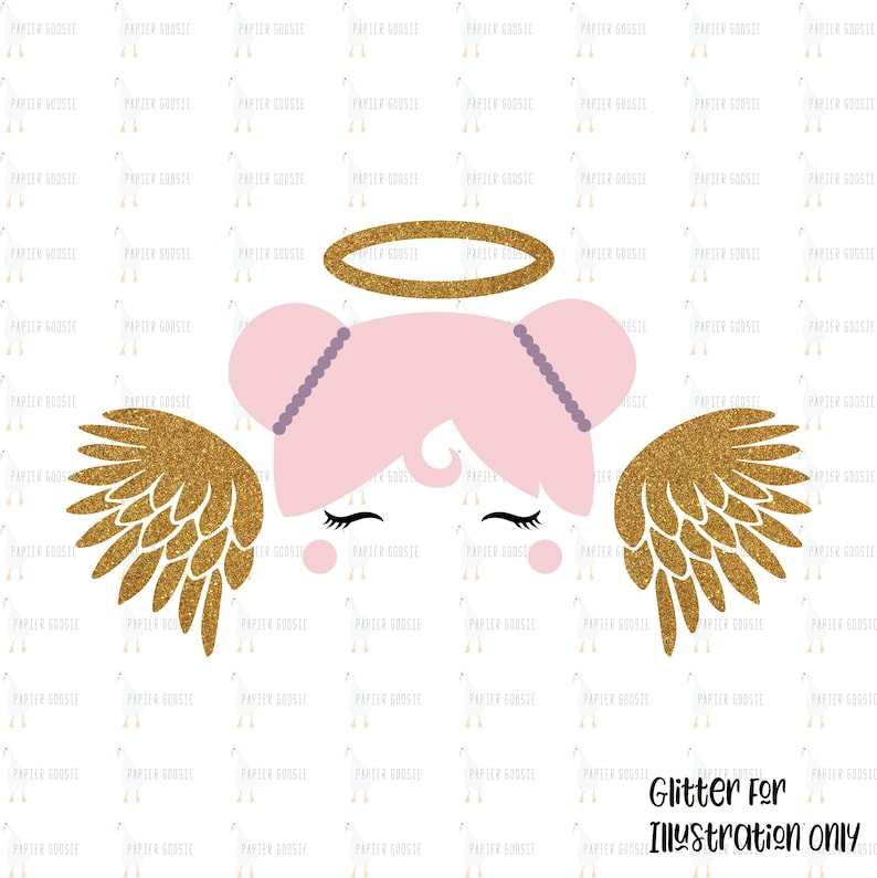 Angel Wings And Halo Svg Cute Angel SVG 