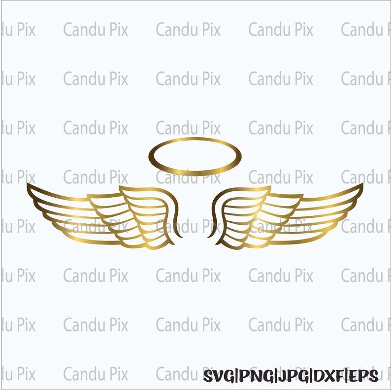 Angel wings Svg Angel Wings And Halo Svg#1