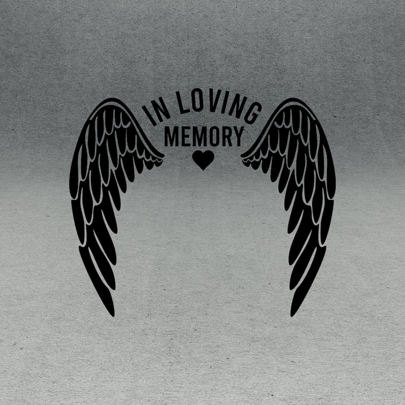 Loving Memory Angel Wings Svg In Loving Memory SVG | angelwingssvg.com