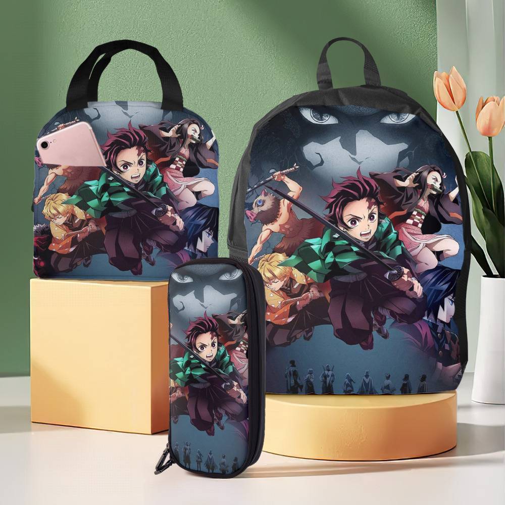 Demon Slayer Nezuko Lunch Bag Boys Girls Anime School Lunch Box