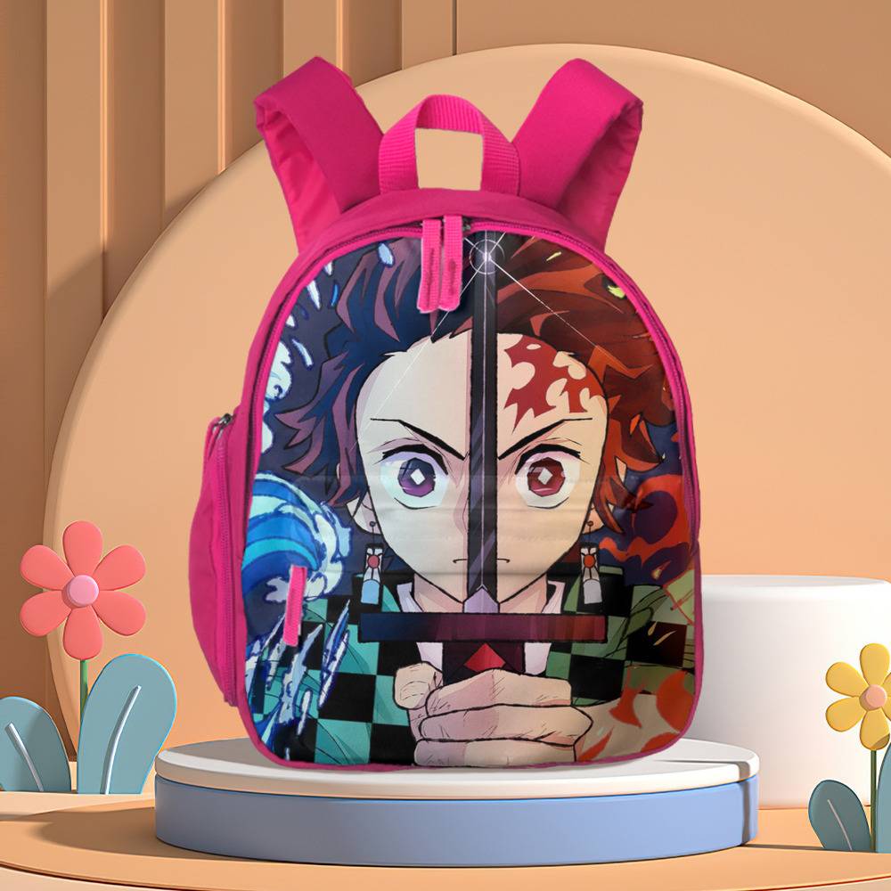 Demon Slayer Backpack with Lunch Box nezuko and tanjiro Heat