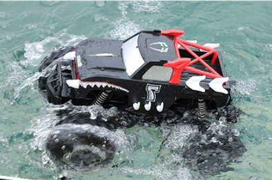 Remote control amphibious off-road vehicle children's rechargeable four-wheel drive stunt climbing car high-speed double-sided driving waterproof car#2