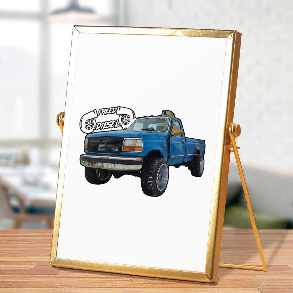 Whistlindiesel Plaque Classic Celebrity Plaque Freed Diesel by Whistlindiesel Plaque with Golden Frame