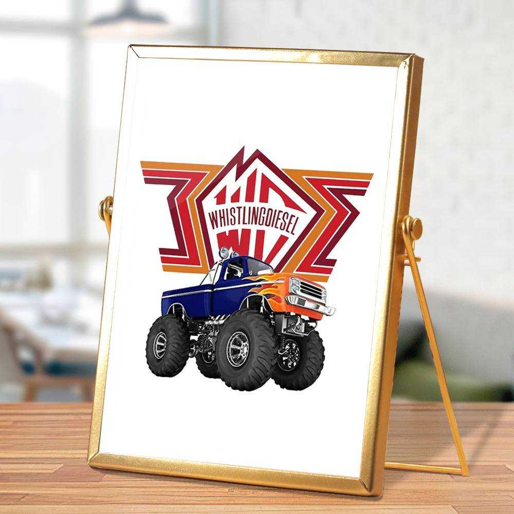 Whistlindiesel Plaque Classic Celebrity Plaque Whistlindiesel Classic by Whistlindiesel Plaque with Golden Frame