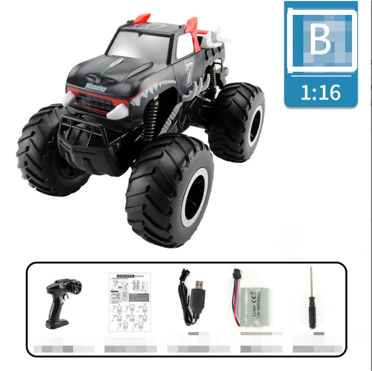 Remote control amphibious off-road vehicle children's rechargeable four-wheel drive stunt climbing car high-speed double-sided driving waterproof car#6