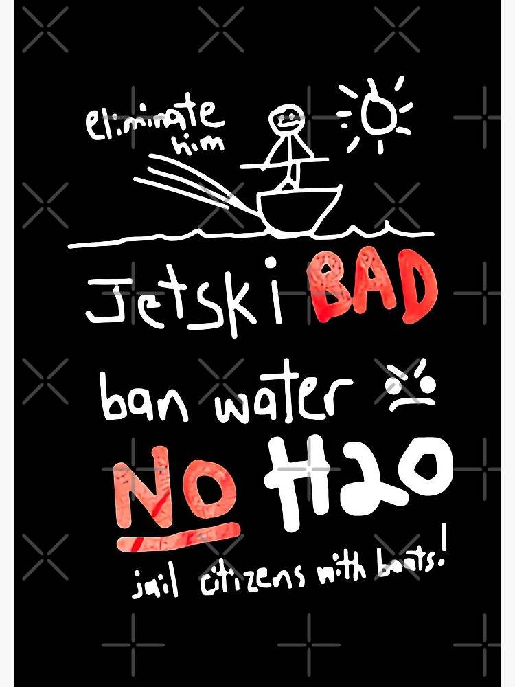 Jet ski bad ban water no h2o Spiral Notebook