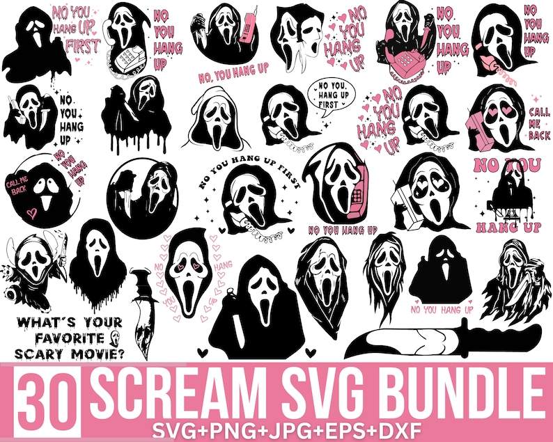 Scream You Hang Up SVG, Scream Svg 