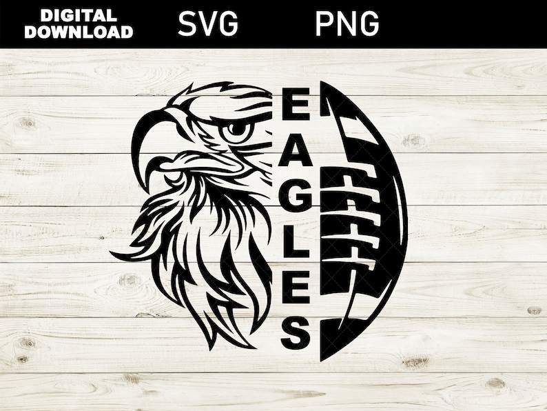 Eagles Logo Svg, Eagles Svg | Eagle With a Ball Svg | Ball Logo Svg 