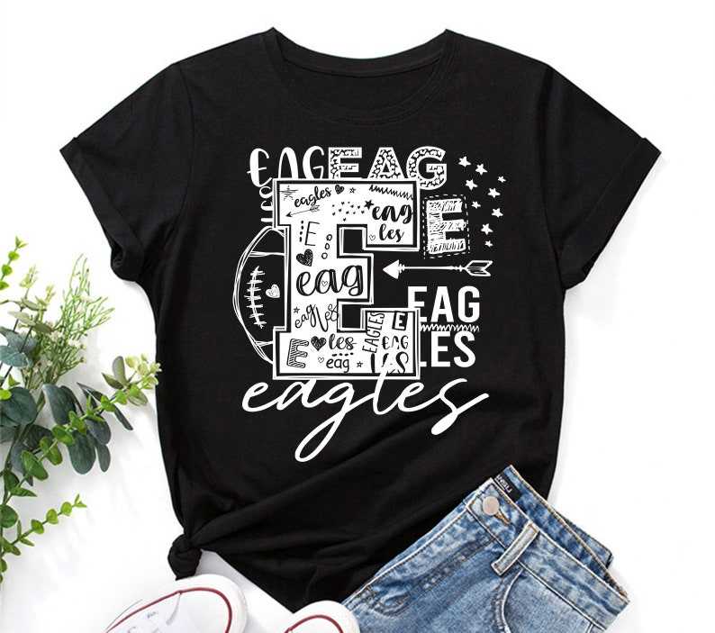 Eagles Svg, Eagles Mascot Svg | Eagles Football Svg | Eagles Typography svg | School Spirit svg