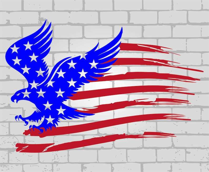 Eagles Svg, Distressed American Eagle Flag Svg | American Eagle Flag SVG | Eagle Flag SVG | 4th of July svg 