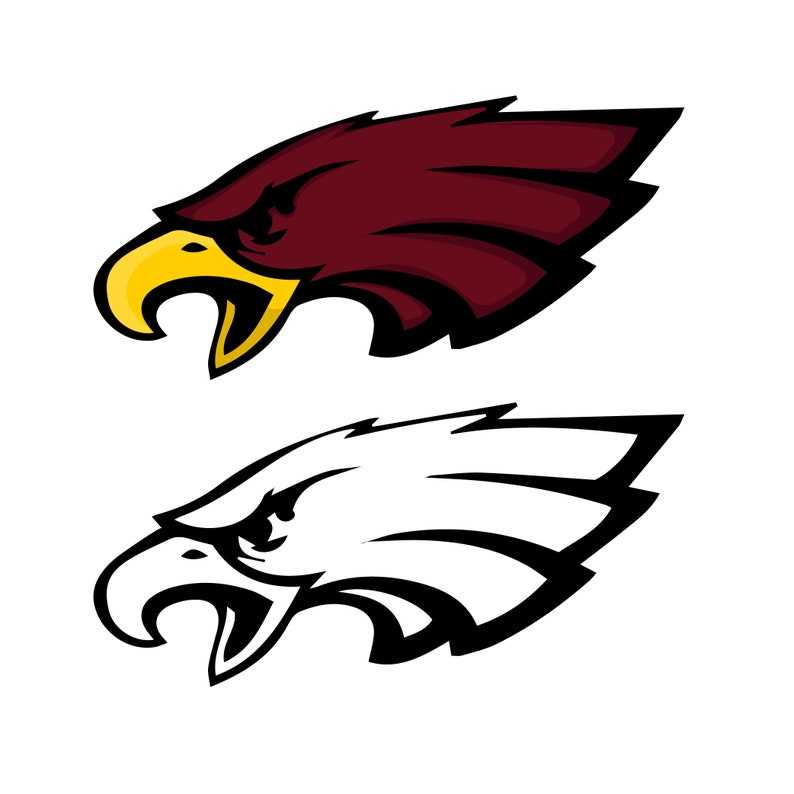 Eagle Head Svg, Eagle Svg Bundle | Eagle Face Svg | Eagles Mascot Svg | Philadelphia Football Svg 